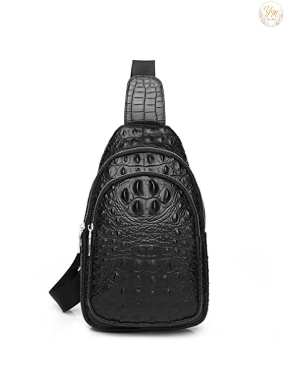 Genuine Leather Sling Bag Crossbody Backpack Daypack Chest Pack